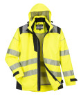 Blouson pw3 3-en-1 haute visibilité de travail Jaune/Noir Portwest