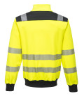 Pw3 hi-vis sweatshirt zippé de travail Jaune/Noir Portwest