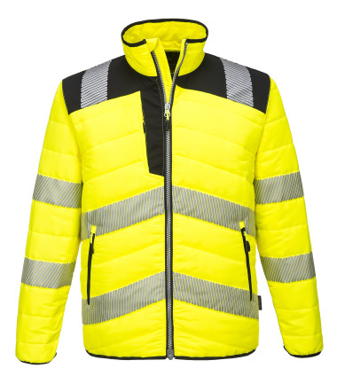 Pw3 hi-vis baffle de travail Jaune/Noir Portwest