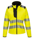 Softshell pw3 haute visibilité pour femmes de travail Jaune/Noir Portwest