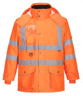Parka traffic hv 7-en-1 ris de travail Orange Portwest