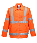 Veste poly-coton hi-vis ris de travail Orange Portwest