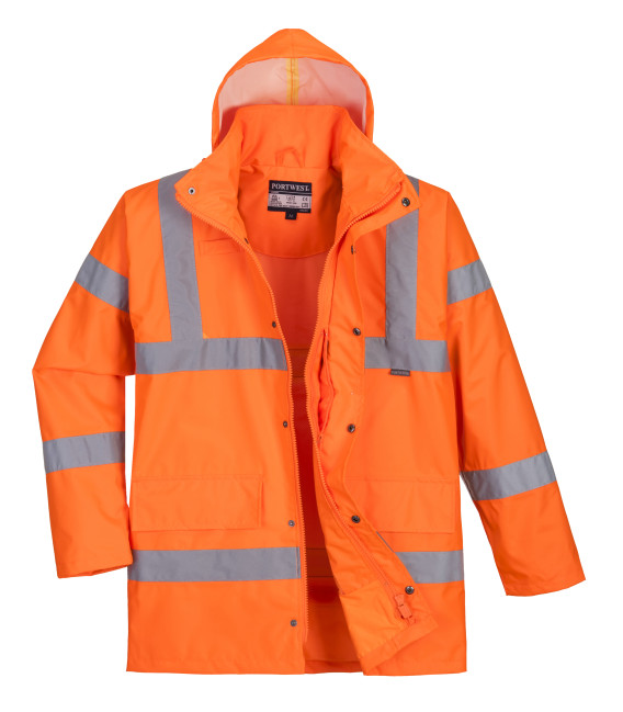 Parka respirante hi-vis de travail Orange Portwest
