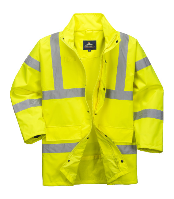 Parka respirante hi-vis de travail Jaune Portwest
