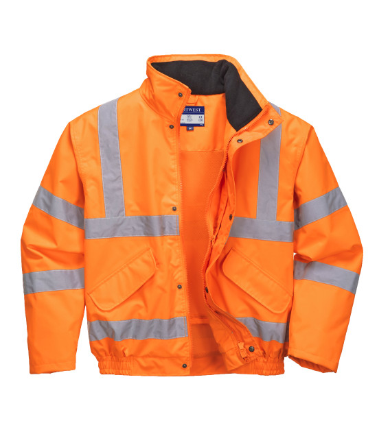 Blouson respirant hi-vis doublure mesh de travail Orange Portwest