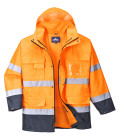 Parka haute visibilité 3 en 1 de travail Orange/Bleu Portwest