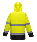 Parka haute visibilité 3 en 1 de travail Jaune/Bleu Portwest