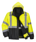 Blouson haute visibilité premium 3 en 1 de travail Jaune/Noir Portwest
