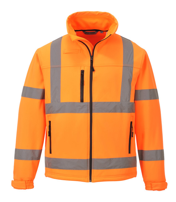 Veste softshell classic hi-vis (3 couches) de travail Orange Portwest