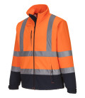 Softshell bicolore (3 couches) de travail Orange/Bleu Portwest