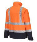 Softshell bicolore (3 couches) de travail Orange/Bleu Portwest