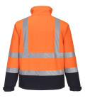 Softshell bicolore (3 couches) de travail Orange/Bleu Portwest