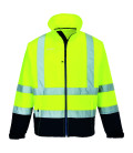 Softshell bicolore (3 couches) de travail Jaune/Bleu Portwest
