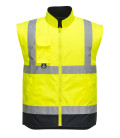 Parka haute-visibilité 7-en-1 traffic contrast de travail Jaune/Bleu Portwest