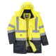 Parka haute-visibilité 7-en-1 traffic contrast de travail Jaune/Bleu Portwest
