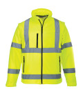 Blouson hivis softshell (3 couches) de travail Jaune Portwest