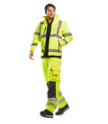 Blouson hivis softshell (3 couches) de travail Jaune Portwest