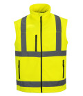 Blouson hivis softshell (3 couches) de travail Jaune Portwest