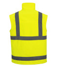 Blouson hivis softshell (3 couches) de travail Jaune Portwest