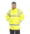 Parka hi-vis traffic de travail Jaune Portwest