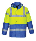 Parka bicolore traffic de travail Jaune/Royal Portwest