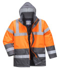 Parka hv bicolore de travail Orange/Gris Portwest