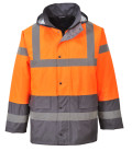 Parka hv bicolore de travail Orange/Gris Portwest