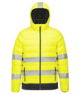 Doudoune chauffante haute visibilité par ultrasons de travail Jaune/Noir Portwest