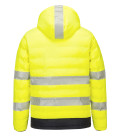 Doudoune chauffante haute visibilité par ultrasons de travail Jaune/Noir Portwest