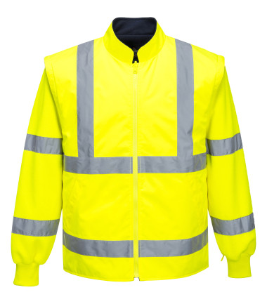 Parka hi-vis essential 5 en 1 de travail Jaune Portwest