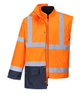 Parka bicolore executive 5-en-1 de travail Orange/Bleu Portwest