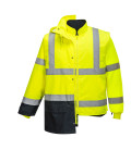 Parka bicolore executive 5-en-1 de travail Jaune/Bleu Portwest