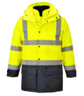 Parka bicolore executive 5-en-1 de travail Jaune/Bleu Portwest