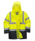 Parka bicolore executive 5-en-1 de travail Jaune/Bleu Portwest