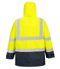 Parka bicolore executive 5-en-1 de travail Jaune/Bleu Portwest
