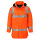 Veste de pluie hi-vis multi lite bizflame de travail Orange Portwest