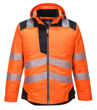 Parka hv pw3 de travail Orange/Noir Portwest
