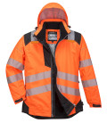 Parka hv pw3 de travail Orange/Noir Portwest