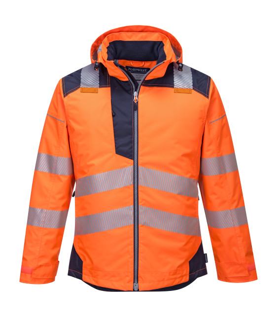 Parka hv pw3 de travail Orange/Bleu Portwest