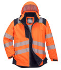 Parka hv pw3 de travail Orange/Bleu Portwest