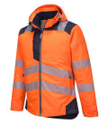 Parka hv pw3 de travail Orange/Bleu Portwest