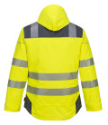 Parka hv pw3 de travail Jaune/Gris Portwest