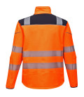 Softshell haute-visibilité pw3 de travail Orange/Bleu Portwest