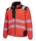 Softshell haute-visibilité pw3 de travail Rouge/noir Portwest