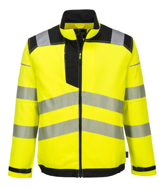 Veste hv pw3 de travail Jaune/Noir Portwest