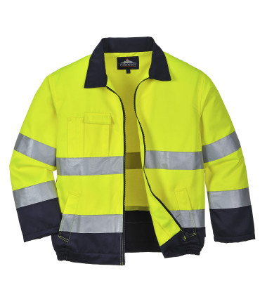 Veste hi-vis madrid de travail Jaune/Bleu Portwest