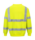 Sweatshirt haute visibilité de travail Jaune Portwest