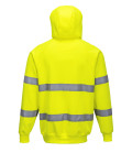 Sweatshirt haute visibilité à capuche de travail Jaune Portwest