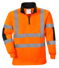Sweatshirt rugby xenon de travail Orange Portwest