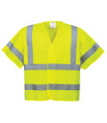 Gilet hivis à manches courtes de travail Jaune Portwest